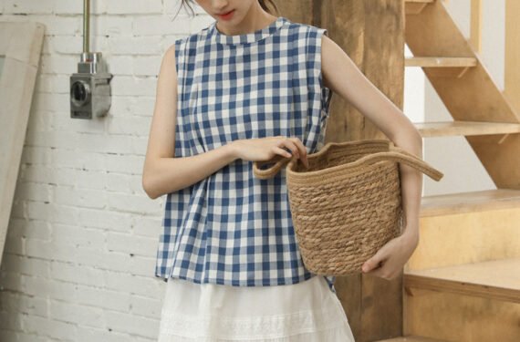 Vintage Plaid Doll Shirt 复古格子娃娃衫